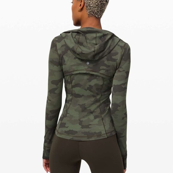 Lululemon Hooded Define Jacket Nulu Heritage 365 Camo Green Twill Multi, size 8 - Picture 1 of 10